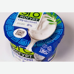 Йогурт ЭГО Греческий 8% 180 г