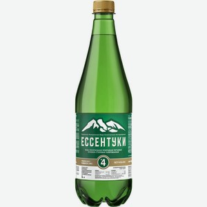 Вода минеральная лечебно-столовая Ессентуки №4 природная питьевая газированная пэт