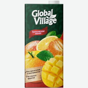 Напиток сокосодержащий Global Village Тропическое манго из апельсинов манго и мандаринов негазированный 950мл