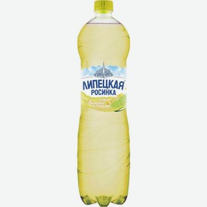 Вода минеральная Липецкая газированная со вкусом лимона и лайма
