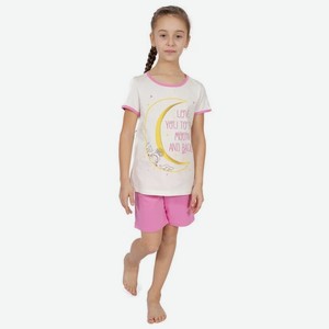 Пижама для девочки Basia р.122 цв.цикламен+экрю арт.К2245-5800