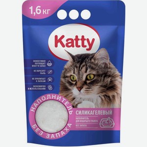 Наполнитель Katty для кошачьего туалета силикагелевый 1.6кг