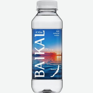 Вода глубинная BAIKAL430м, байкальская природная, негазированная, 0.45 л