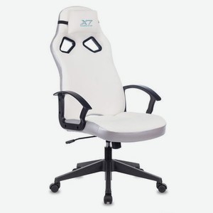 Кресло игровое A4TECH X7 GG-1000W, на колесиках, эко.кожа, белый