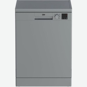 Посудомоечная машина Beko DVN053WR01S, полноразмерная, напольная, 59.8см, загрузка 13 комплектов, серебристая [7656508377]