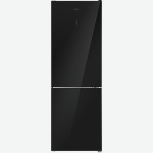 Холодильник двухкамерный MAUNFELD MFF185NFB No Frost, черный