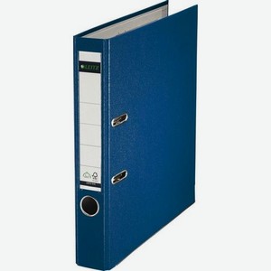 Папка-регистратор Leitz 10151235P, A4, 50мм, пластик, синий