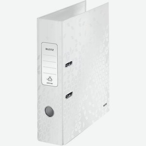 Папка-регистратор Leitz 10050001, A4, 80мм, картон ламинированный, белый