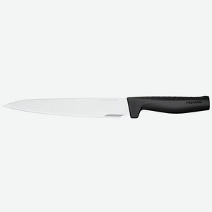 Нож кухонный Fiskars Hard Edge, разделочный, 216мм, заточка прямая, стальной, черный [1051760]