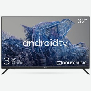32  Телевизор KIVI 32H740NB, HD, черный, СМАРТ ТВ, Android TV