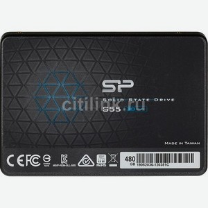 SSD накопитель Silicon Power Slim S55 SP480GBSS3S55S25 480ГБ, 2.5 , SATA III