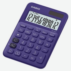 Калькулятор Casio MS-20UC-PL-S-EC, 12-разрядный, фиолетовый