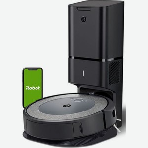 Робот-пылесос iRobot Roomba i3+, серый/черный [i355840plus_rnd]