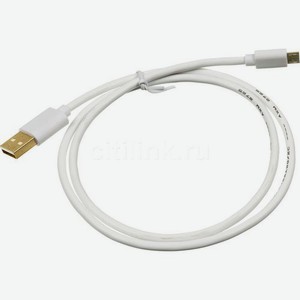 Кабель 2A Square, micro USB (m) - USB (m), 0.75м, 2A, белый