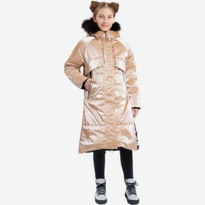 Пальто для девочки  Глория  batik р.152 цв.золотистый беж арт.442-22з-152-80-1-03