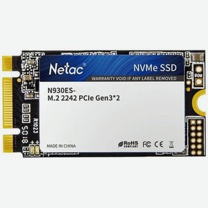 SSD накопитель NETAC N930ES NT01N930ES-001T-E2X 1ТБ, M.2 2242, PCI-E 3.0 x2, NVMe, PCIe