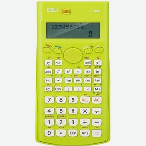 Калькулятор Deli E1710A/GRN, 10+2-разрядный, зеленый
