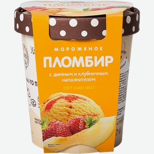 Мороженое пломбир Пестравка Дыня и клубника Купинское мороженое ООО п/у, 270 г