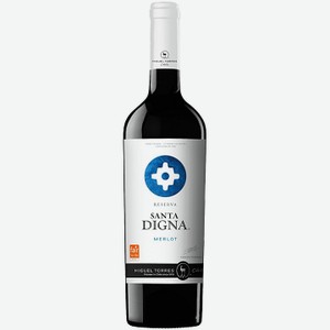 Вино Santa Digna Merlot красное сухое 0,75л