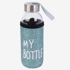 Бутылка для воды, в чехле My bottle, 400 мл, бирюзовый УД-6407