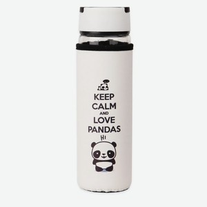 Бутылка для воды, в чехле Весёлая панда, 500 мл УД-6425