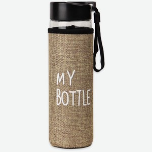 Бутылка для воды, в чехле My bottle, 500 мл, бежевый УД-6400