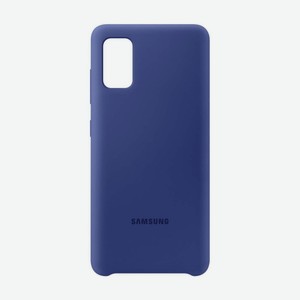 Чехол Samsung Silicone Cover A41 синий (EF-PA415TLEGRU)
