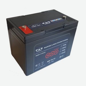Батарея свинцово-кислотная аккумулятор WBR MARINE MB 75-12 AGM