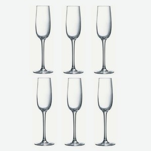 Набор бокалов для шампанского Luminarc аллегресс 6х175мл (J8162)