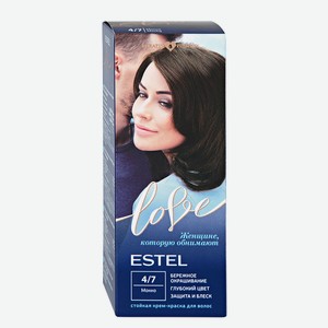 Крем-краска Estel Love для волос тон 4-7 Мокко, 100мл Россия