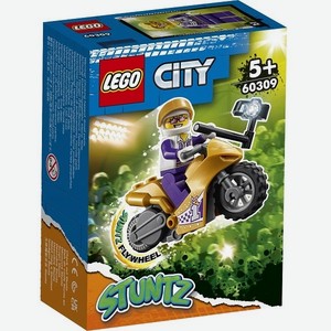 Конструктор LEGO City 60309 Лего Город  Трюковый мотоцикл с экшн-камерой 