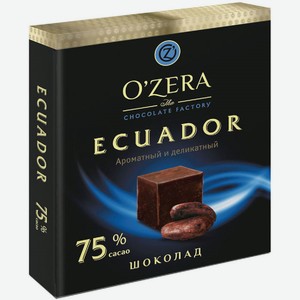 Шоколад O Zera Ecuador 75% 90г