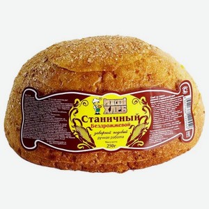 Хлеб Рижский хлеб Станичный бездрожжевой в нарезке, половинка, 250 г