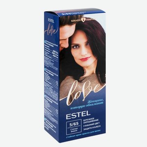 Крем-краска Estel Love для волос тон 5-65 Спелая вишня, 100мл Россия