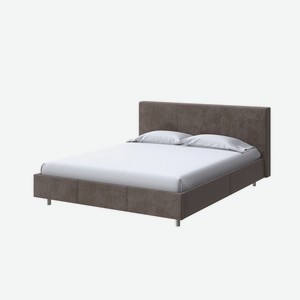Мягкая Кровать Novo (Ткань: Велюр Casa Кофейный) 160x200