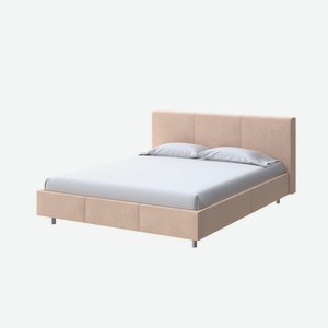 Мягкая Кровать Novo (Ткань: Велюр Casa Бежевый) 160x200