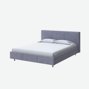 Мягкая Кровать Novo (Ткань: Велюр Casa Благородный серый) 140x200