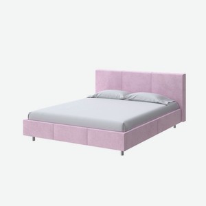 Мягкая Кровать Novo (Ткань: Велюр Teddy Розовый фламинго) 140x200