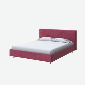Мягкая Кровать Novo (Ткань: Велюр Casa Винный) 160x200