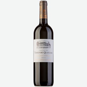 Вино Chateau de Terrefort-Quancard Бордо Супериор, красное сухое, 0,75 л, Франция