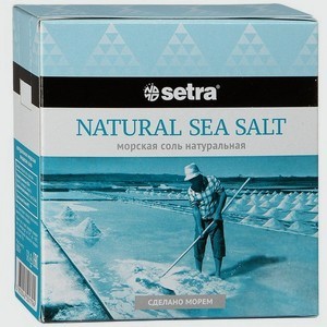 Морская соль SETRA натуральная, 500 гр