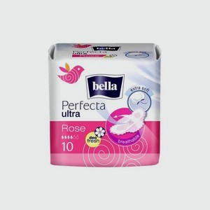 Прокладки <Bella Perfecta Ultra> Rose Deo Fresh с крыл 10шт Россия
