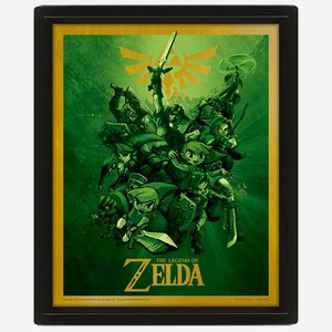 Сувенир Pyramid 3D постер The Legend Of Zelda: Link