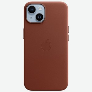 Чехол Apple iPhone 14 Leather MagSafe Umber (MPP73)