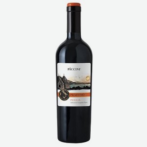 Вино Piccini Primitivo Puglia, красное полусухое, 0,75 л, Италия