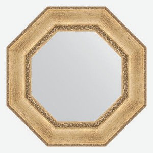 Зеркало в багетной раме Evoform состаренное серебро с орнаментом 120 мм 67x67 см