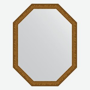 Зеркало в багетной раме Evoform виньетка состаренное золото 56 мм 70x90 см
