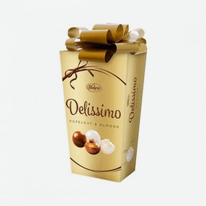 Набор конфет DELISSIMO с Лесным орехом и Миндалем 182/195гр