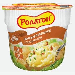 Пюре картофельное Роллтон с сухариками, 40г Россия