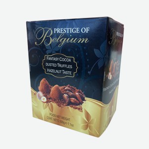 Набор конфет PRESTIGE OF BELGIUM Трюфели с орехом в в какао-обсыпке 200гр
